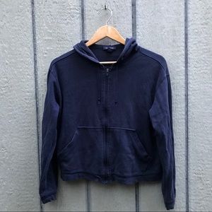 The Limited simple navy hoodie jacket